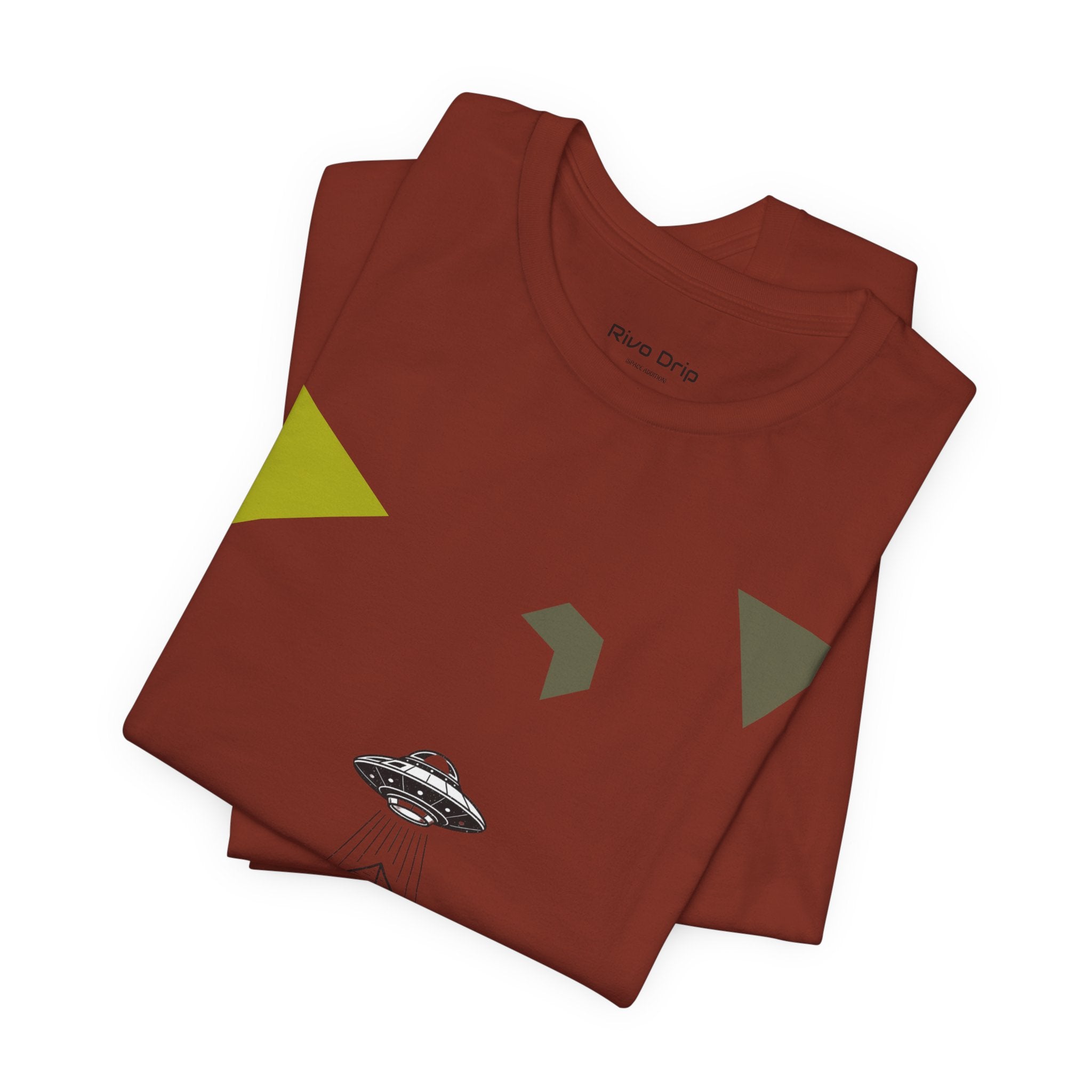 UFO Pyramid Graphic Tee | Geometric Abstract Shapes