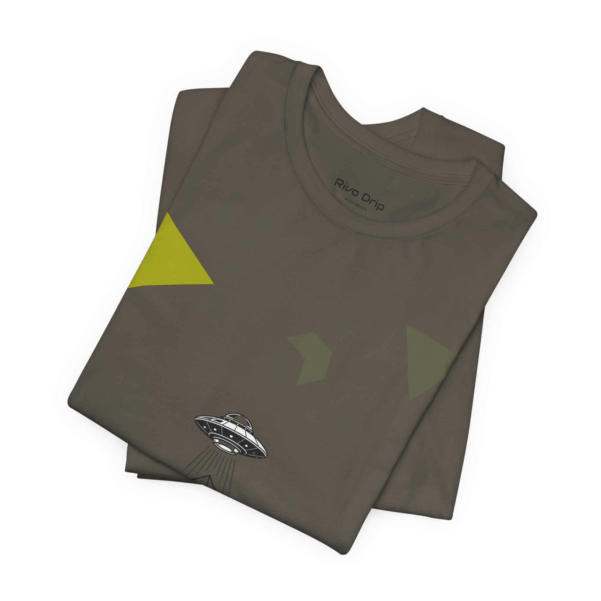 UFO Pyramid Graphic Tee | Geometric Abstract Shapes