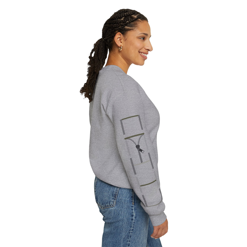 City Nights Crewneck Sweatshirt — 'Run / Midnight' Urban Skyline Graphic