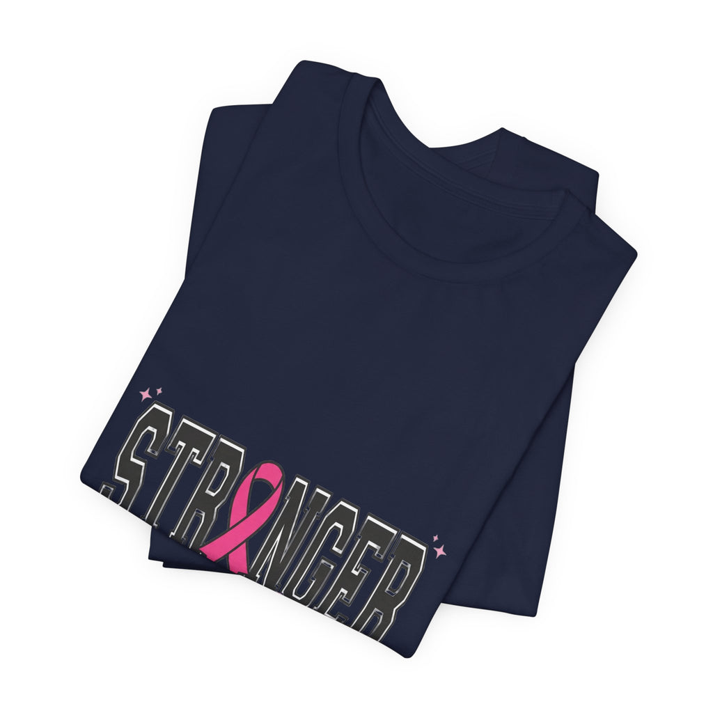 Stronger Together ribbon Tee | Breast Cancer Awareness, Pink Support