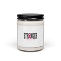 Stronger Together Candle | Breast Cancer Awareness Soy Candle, Pink Ribbon 9oz
