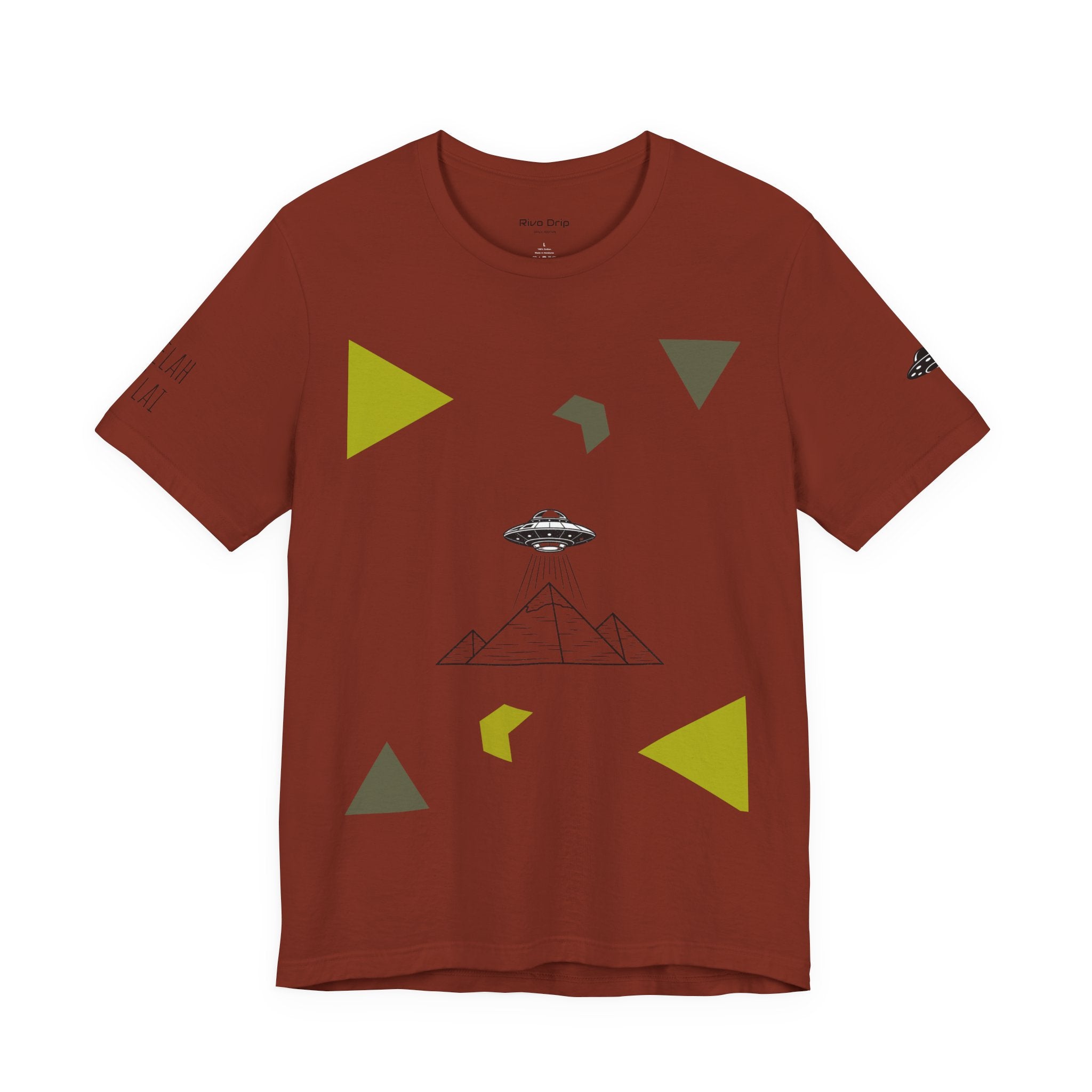 UFO Pyramid Graphic Tee | Geometric Abstract Shapes