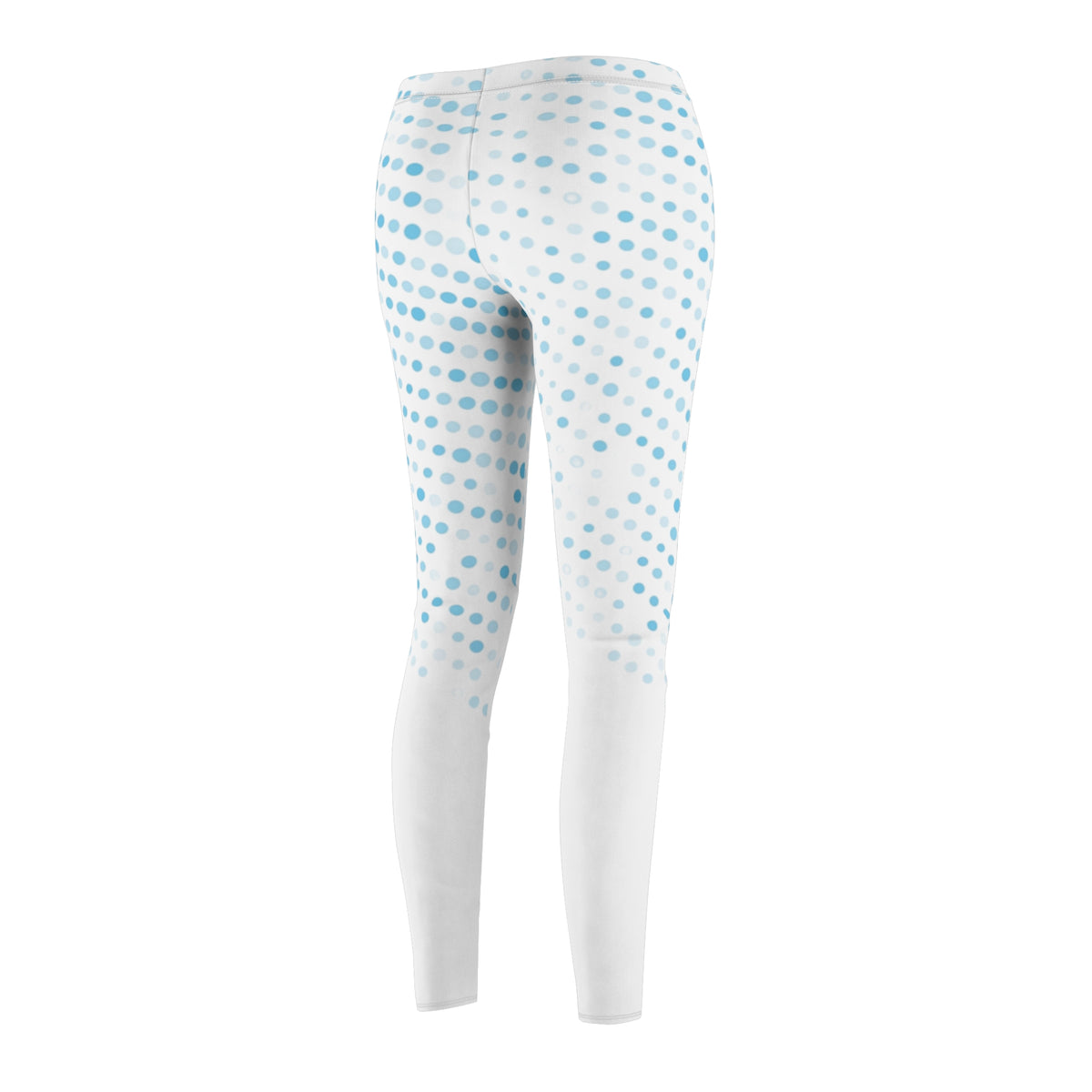 Blue Pixel Fade Leggings — Women’s Cut & Sew Casual Leggings