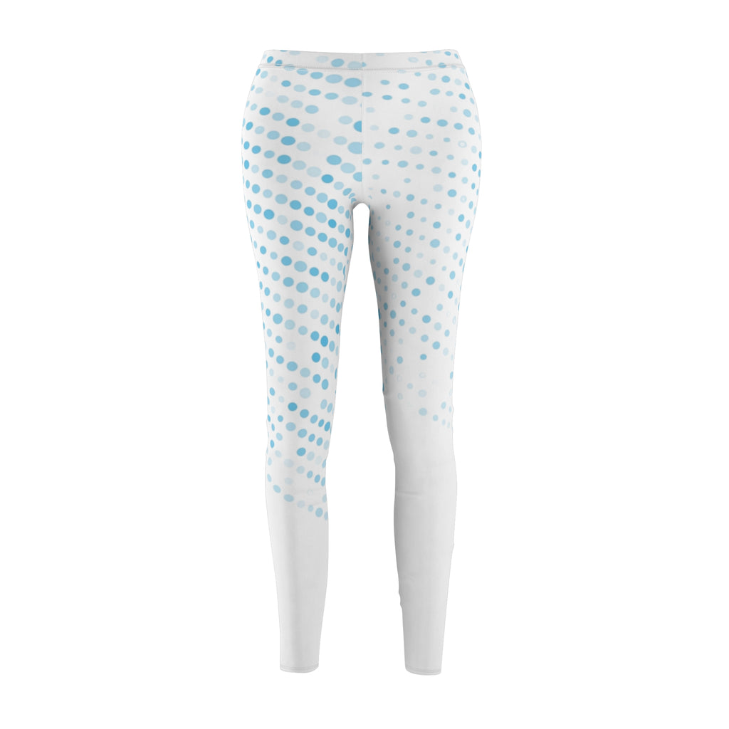 Blue Pixel Fade Leggings — Women’s Cut & Sew Casual Leggings