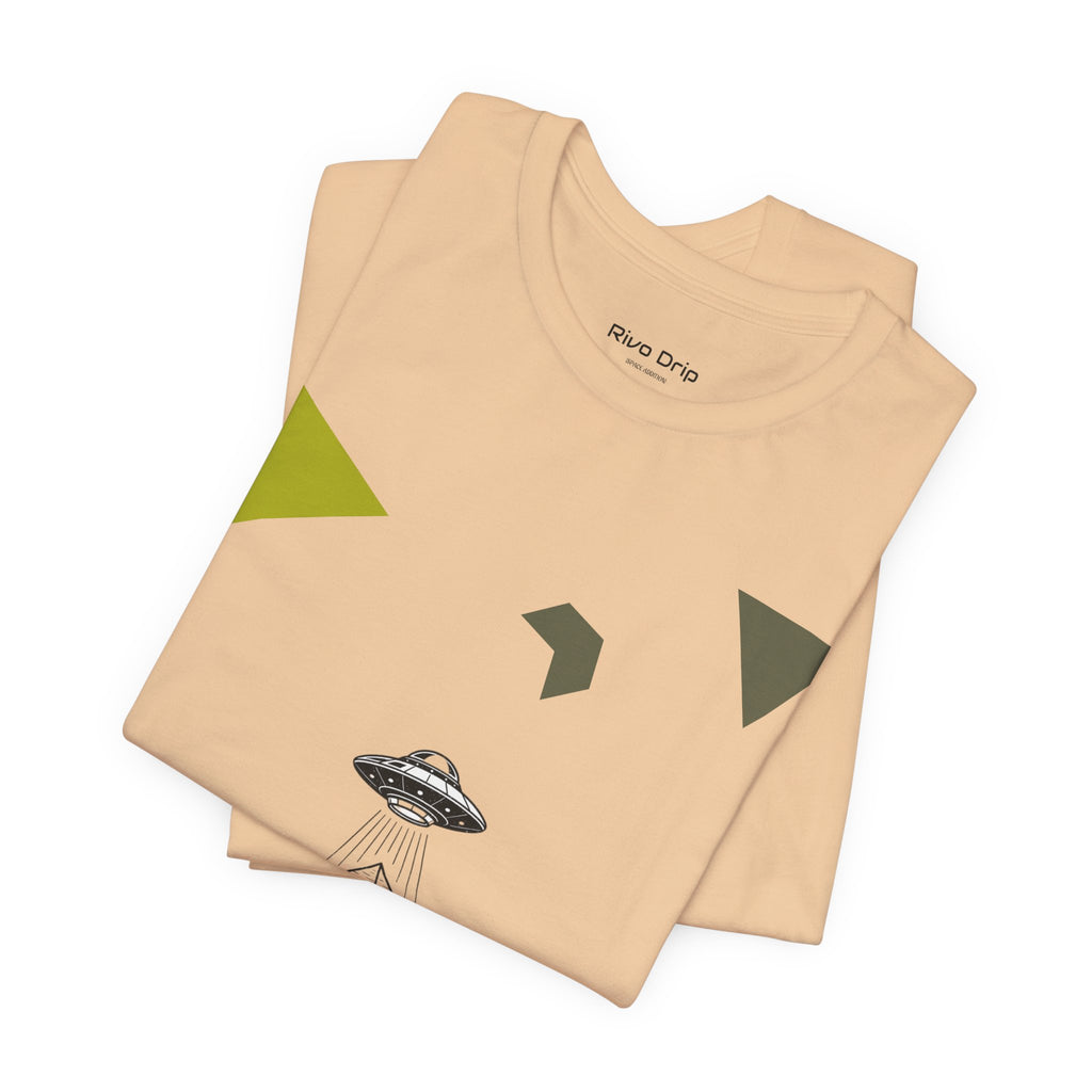 UFO Pyramid Graphic Tee | Geometric Abstract Shapes