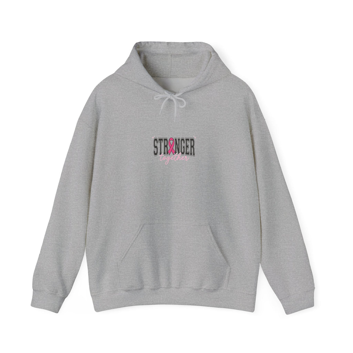 Stronger Ribbon Hoodie | Breast Cancer Awareness, Pink Support