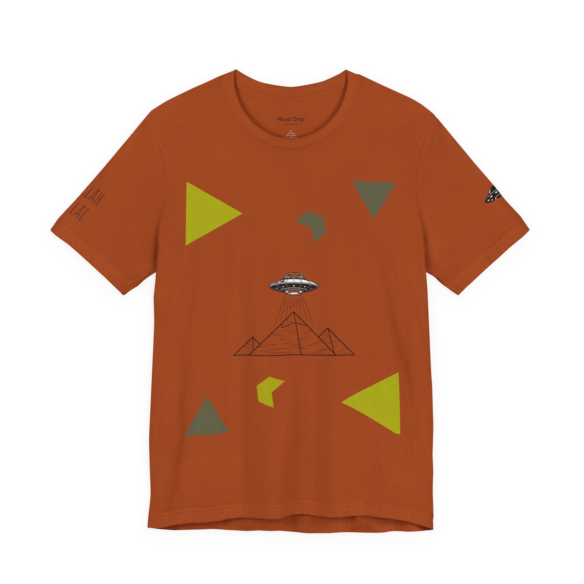 UFO Pyramid Graphic Tee | Geometric Abstract Shapes