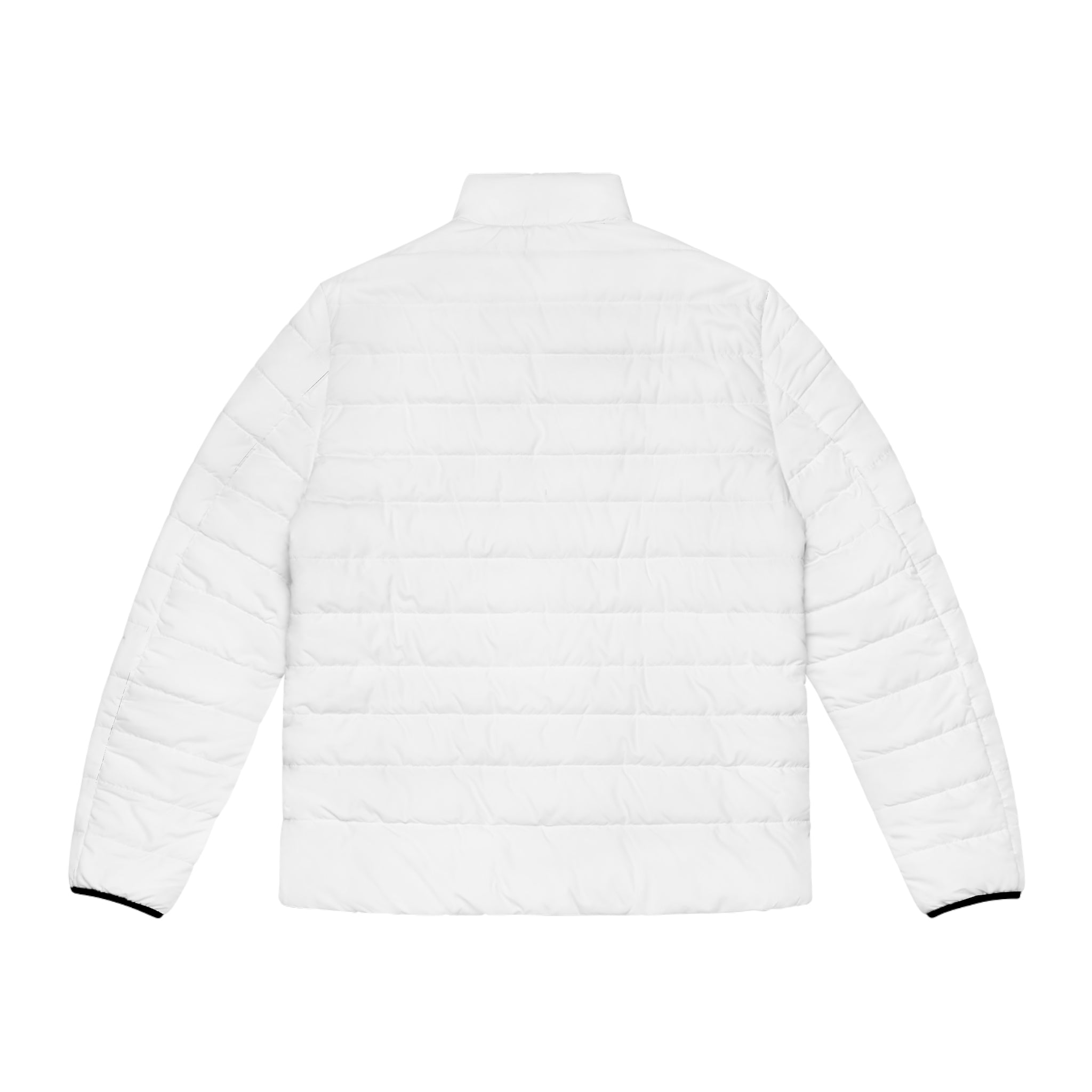 World Map Colorblock Puffer Jacket