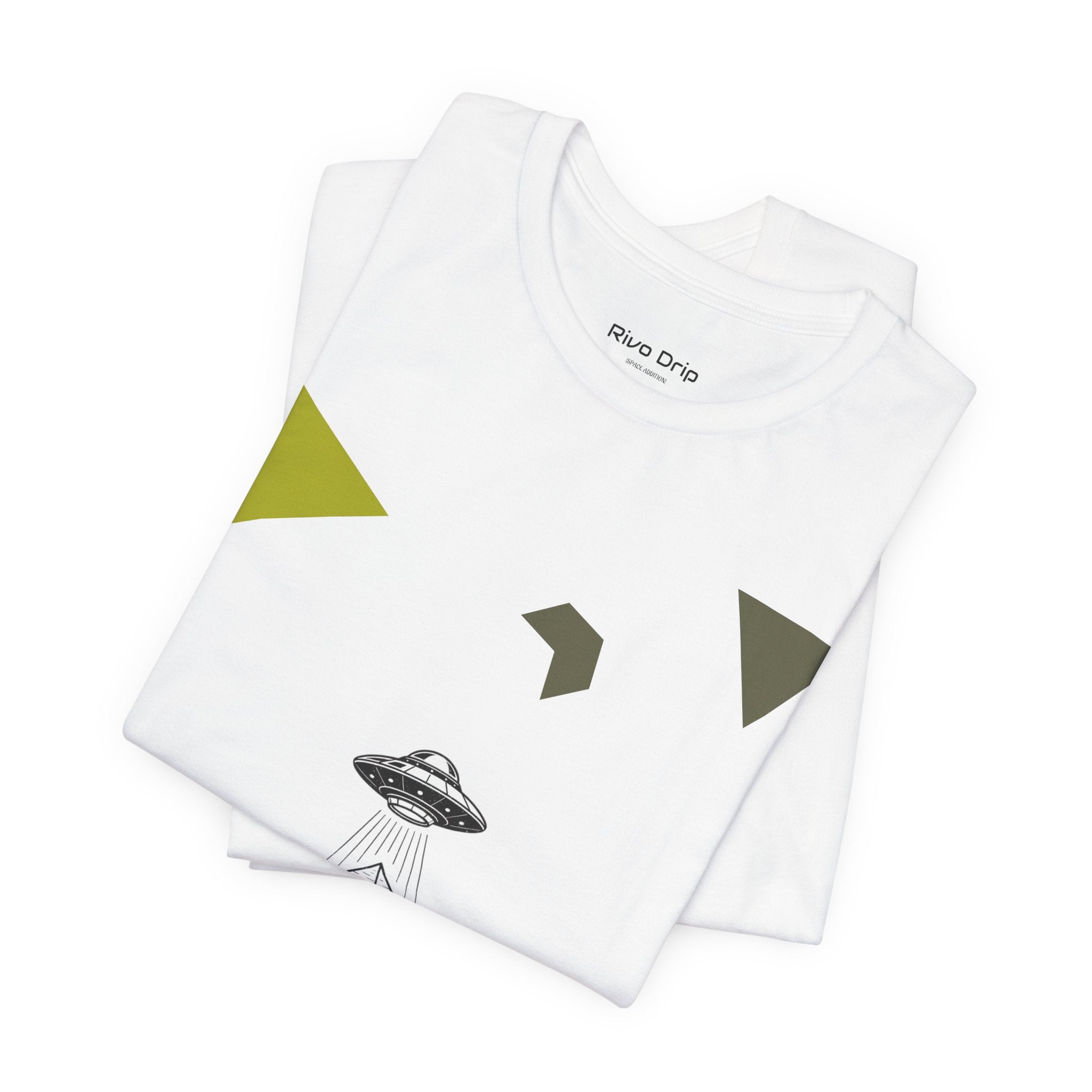 UFO Pyramid Graphic Tee | Geometric Abstract Shapes