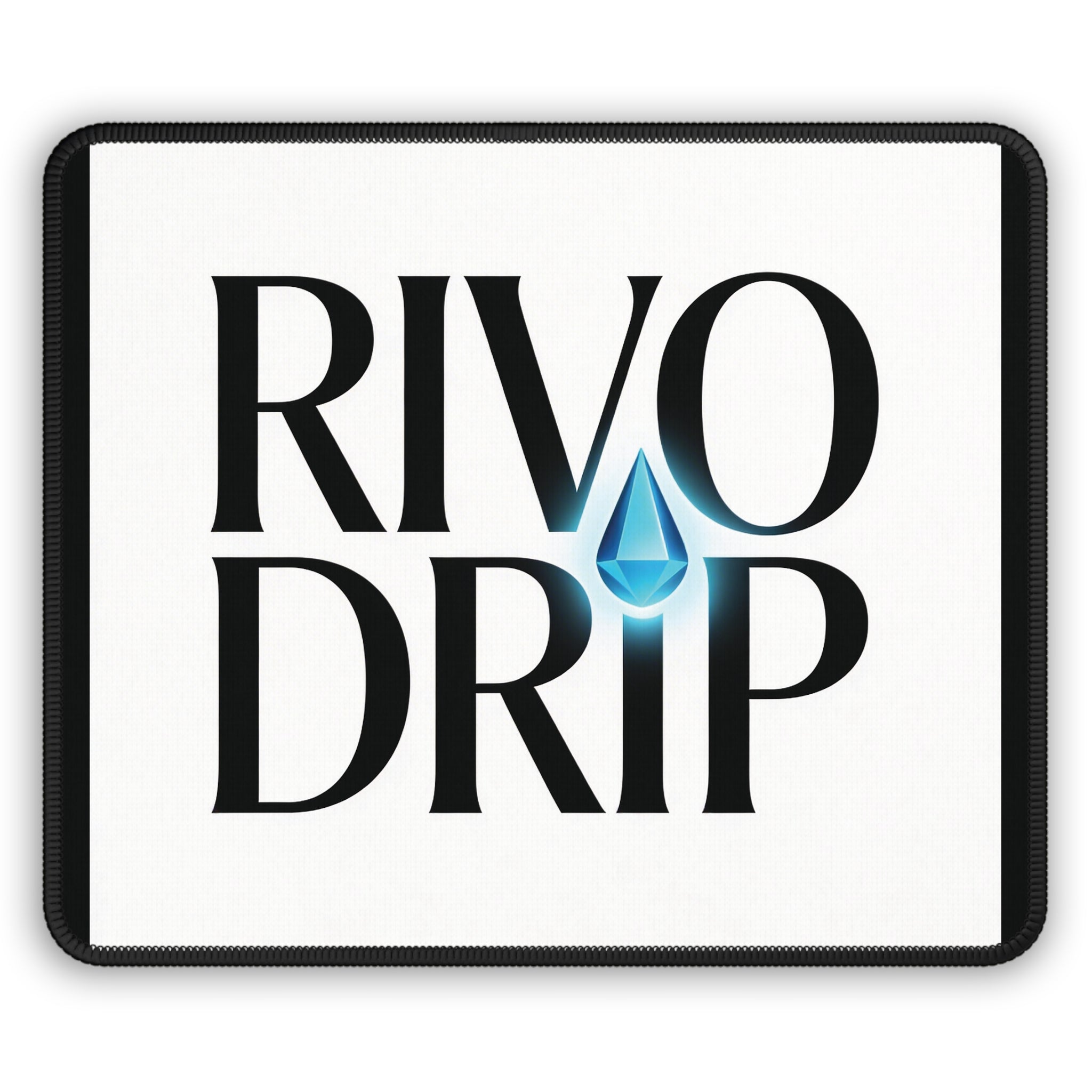 Rivo Drip Gaming Mouse Pad — Water Drop Logo Desk Mat