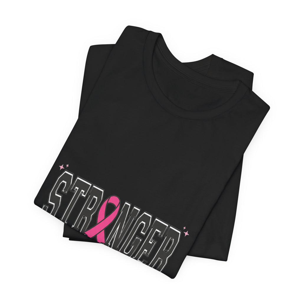 Stronger Together ribbon Tee | Breast Cancer Awareness, Pink Support