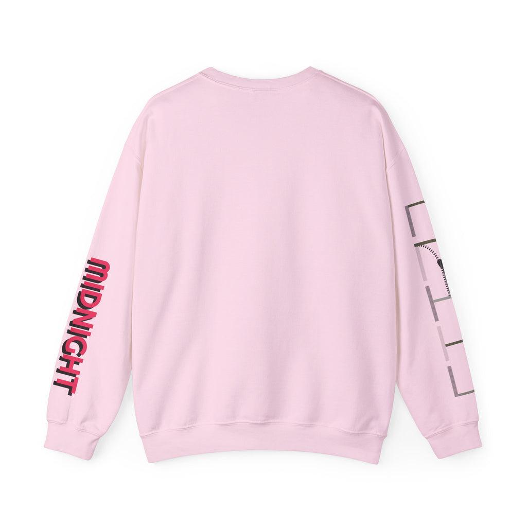 City Nights Crewneck Sweatshirt — 'Run / Midnight' Urban Skyline Graphic