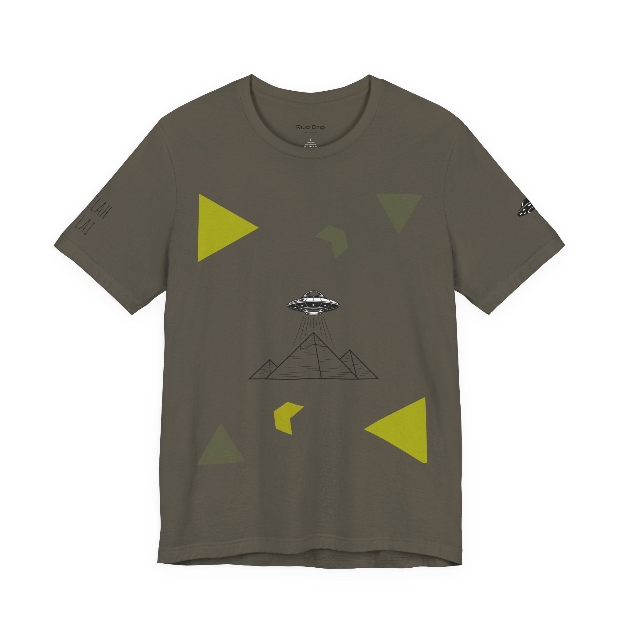 UFO Pyramid Graphic Tee | Geometric Abstract Shapes