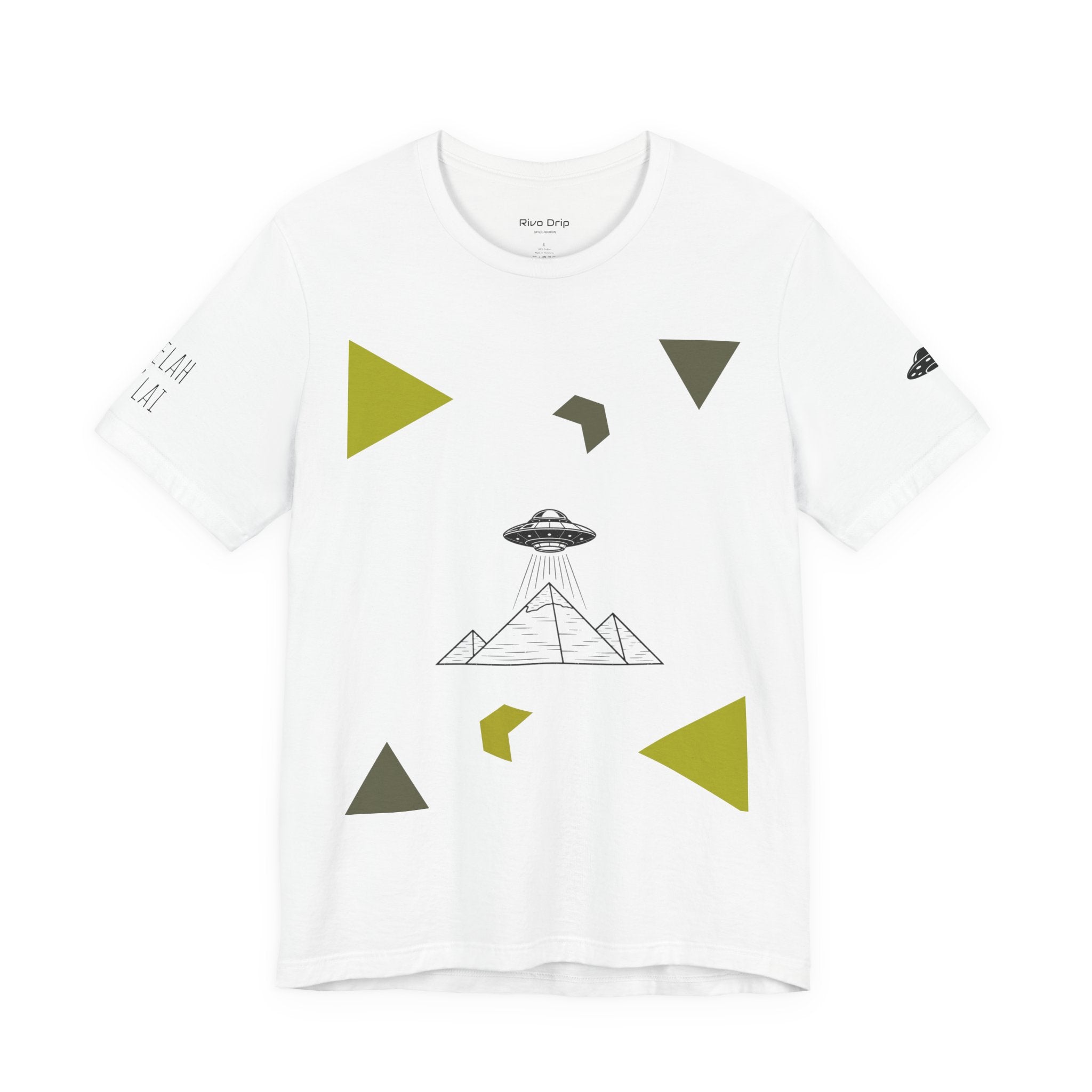 UFO Pyramid Graphic Tee | Geometric Abstract Shapes