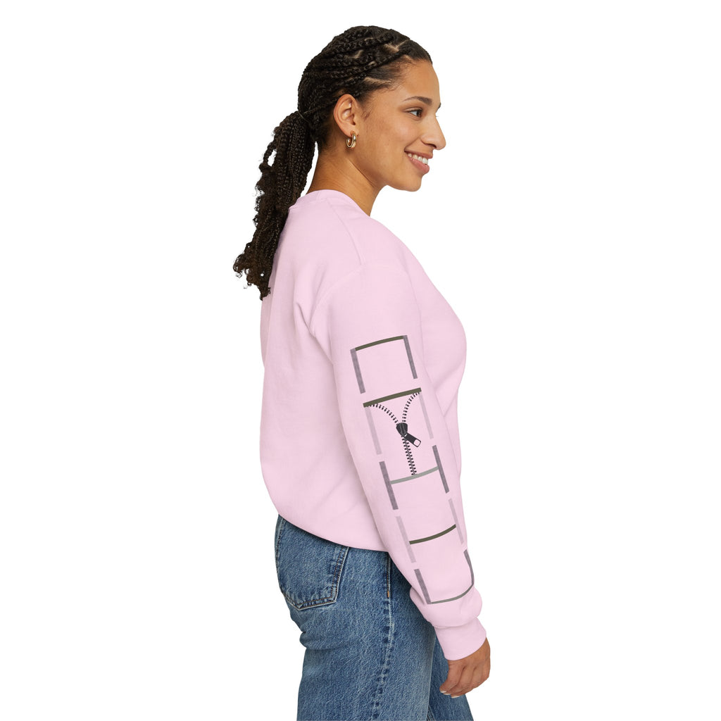 City Nights Crewneck Sweatshirt — 'Run / Midnight' Urban Skyline Graphic