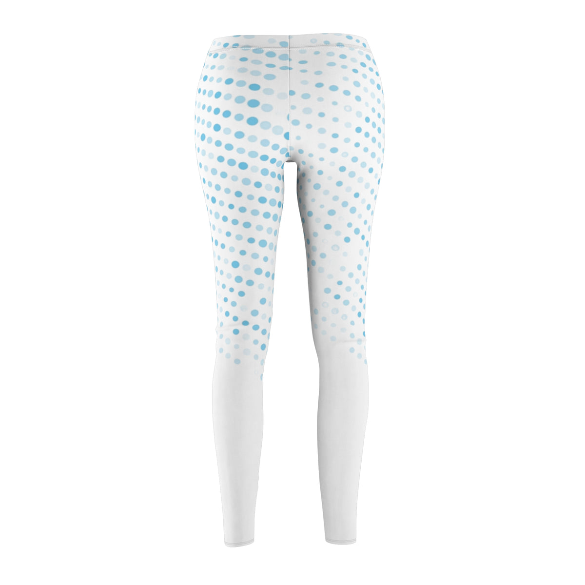 Blue Pixel Fade Leggings — Women’s Cut & Sew Casual Leggings