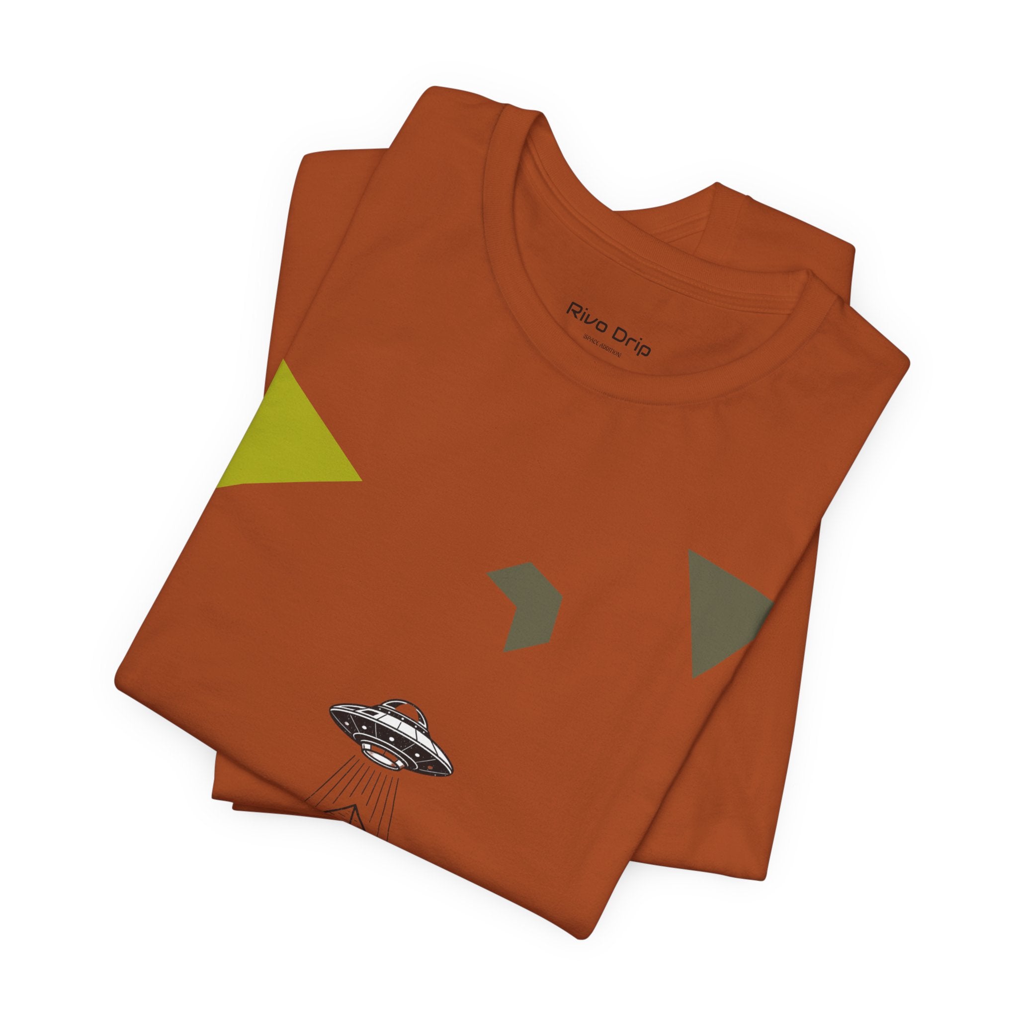 UFO Pyramid Graphic Tee | Geometric Abstract Shapes