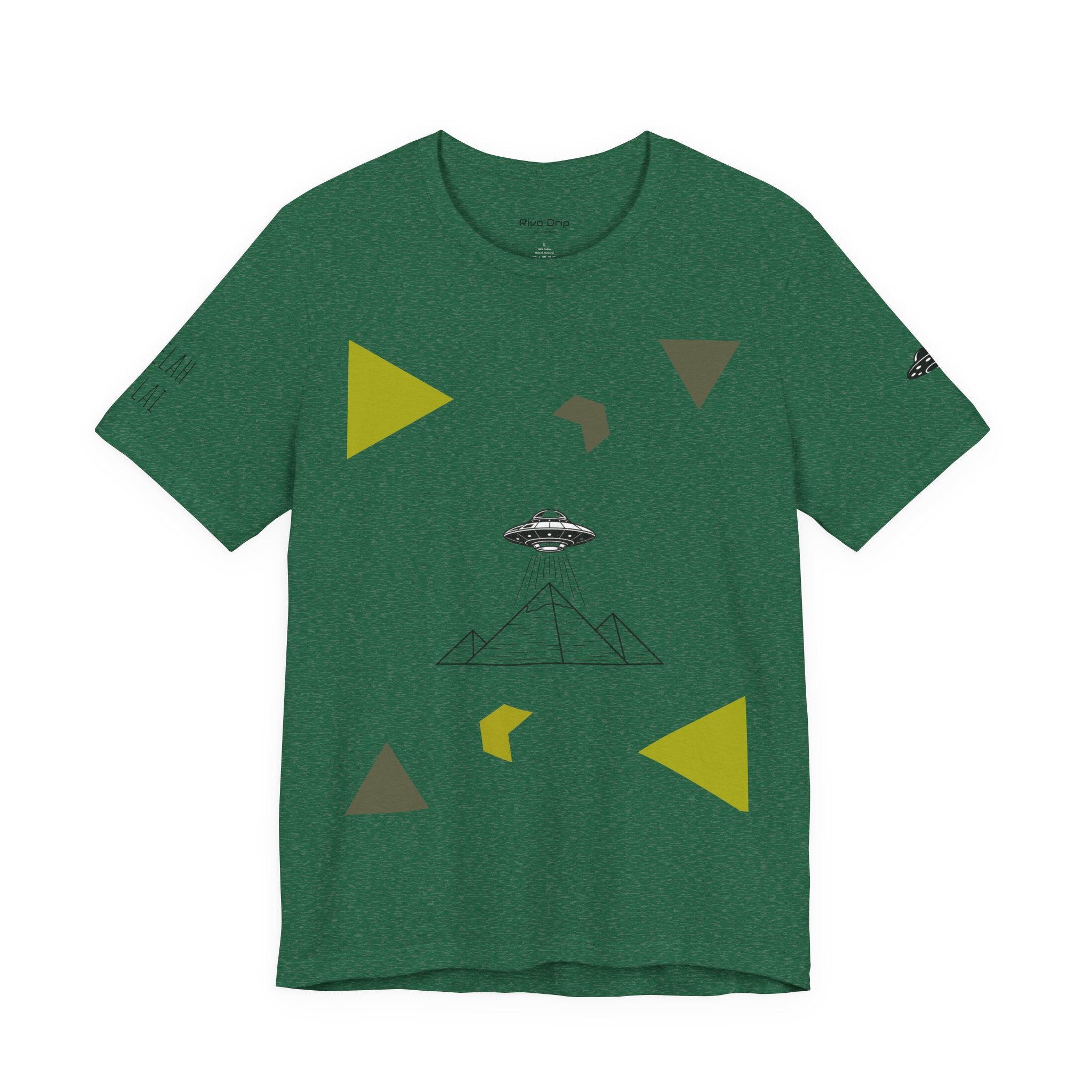 UFO Pyramid Graphic Tee | Geometric Abstract Shapes