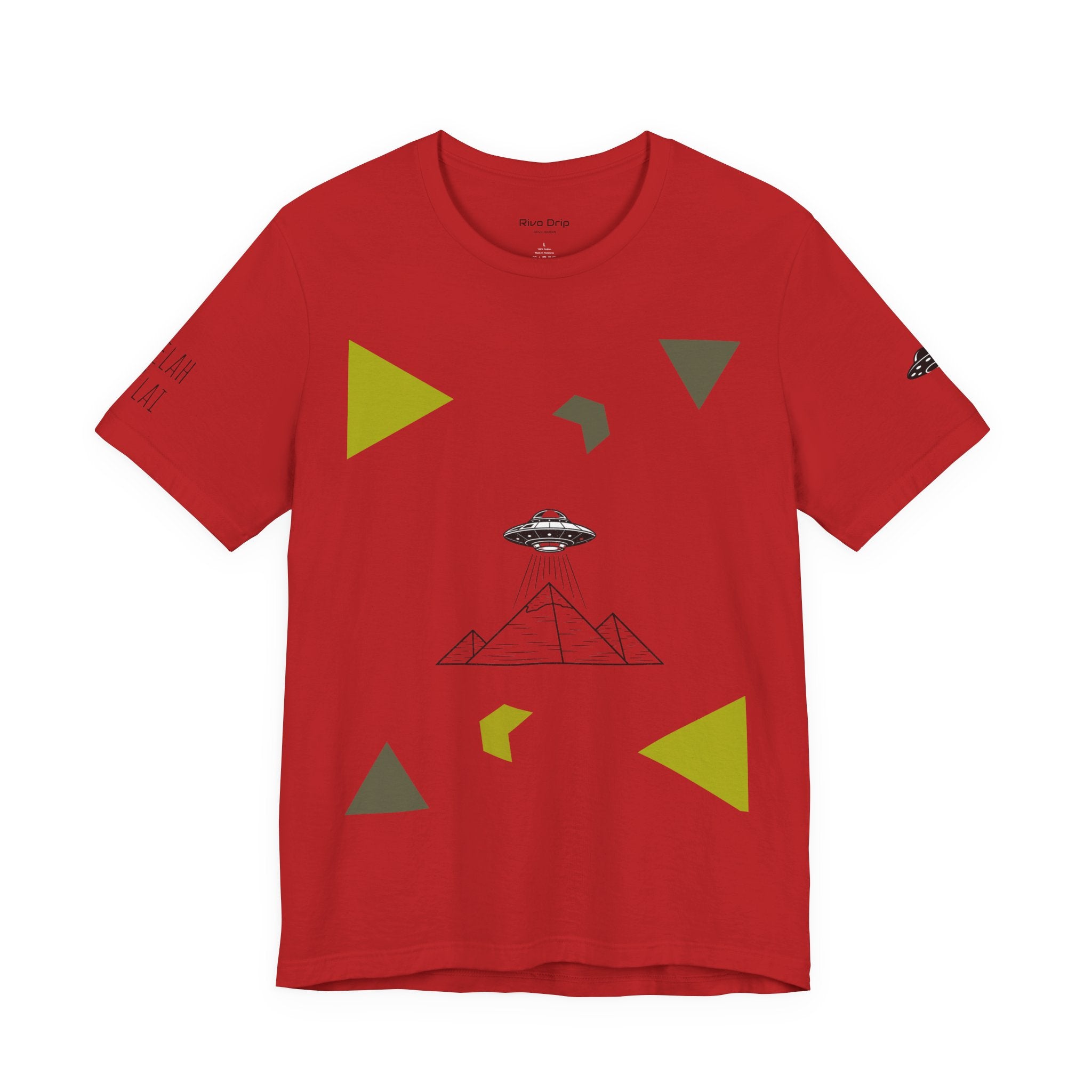 UFO Pyramid Graphic Tee | Geometric Abstract Shapes