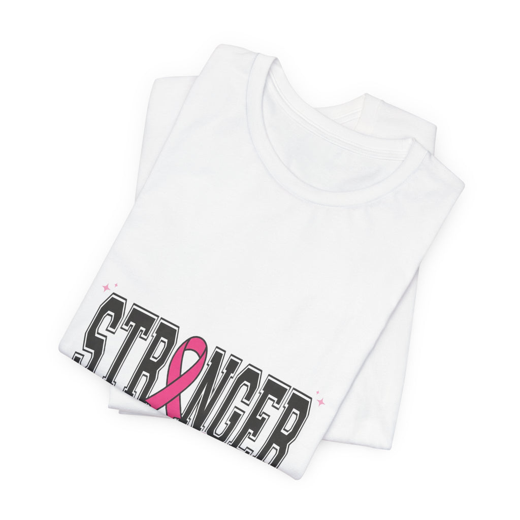 Stronger Together ribbon Tee | Breast Cancer Awareness, Pink Support