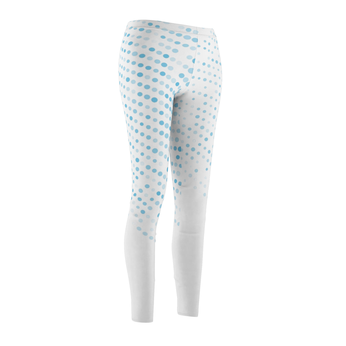 Blue Pixel Fade Leggings — Women’s Cut & Sew Casual Leggings